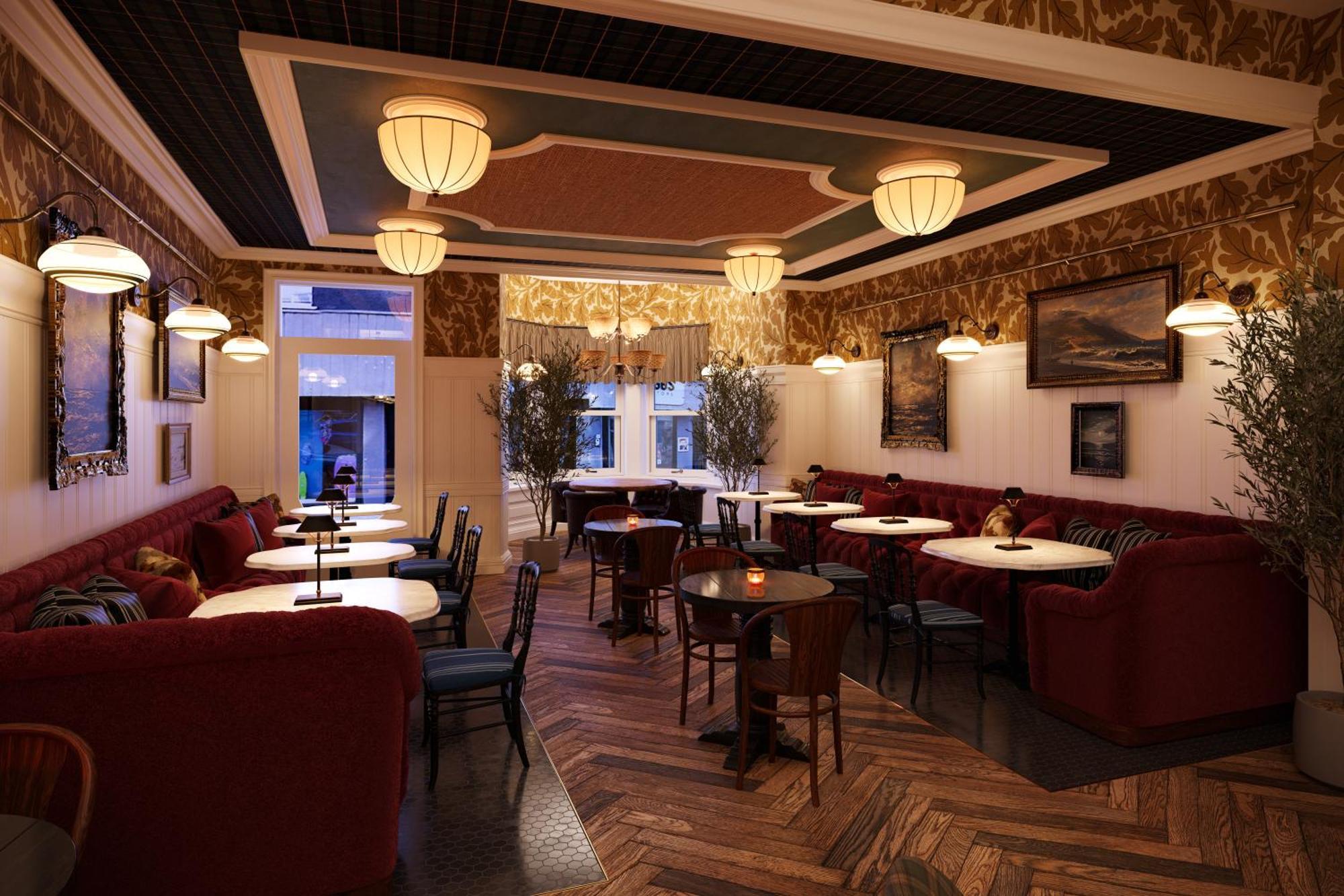 Portrush Adelphi Hotel Exterior photo Interior of the restaurant